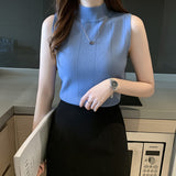 Official Website Image Activity Burst 13 Colors 2026 Spring And Summer New Ice Silk Knitted Vest Sleeveless Top Sleeveless Sling Tide