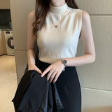 Official Website Image Activity Burst 13 Colors 2026 Spring And Summer New Ice Silk Knitted Vest Sleeveless Top Sleeveless Sling Tide