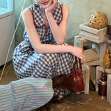 Vintage Sleeveless Lattice Dress Women 2026 New Summer Waist Thin French Dress