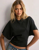 T-Shirt Round Collar Collar Short-Sleeved T-Shirt Girl Summer Bred Hot Girl Solid Color Loose Bottom Top Woman T-Tide