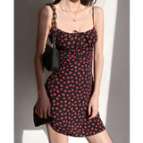 French Sexy Style Slimming Flower Tie Sling Skirt In The Dress And Hip Skirt