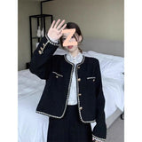 Temperament Famous Lady Small Fragrant Coat Female Chic Design Feeling Long Sleeve Autumn And Winter 2026 Spring And Autumn New Top Woman