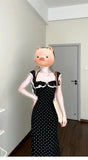 French Tea Collar Lace Lotus Edges Banded Dress Dress Women's Summer 2025 New Back-To-Back Dress
