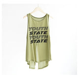 Fashion Sports Fitness Yoga Vest Women's Summer Loose Letter Buff Perspective Mesh Hoodie Top