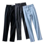 Spring And Autumn Elastic Jeans Small Foot Pants Pencil Pants Hips Lanky Trousers