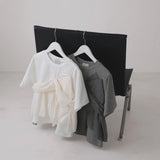 Real Shooting A Large Number Of Summer Fake Two Splicing Small Short Cotton Tops Personality Breathable Cotton Top