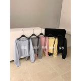 KANING Korean Design Feels To Wear A Rope Knitting Shirt 2026 Autumn And Winter New Leisure Jacket Comfortable Sweater Woman