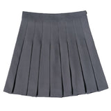 Four Seasons Short Dress Women's Hundredfolded Dress JK Uniform Skirt Fashion Half-Sleep (Long + Safety Pants + Zipper + Button)