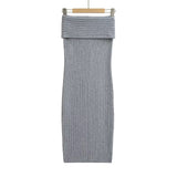 Temperament Gray Side Low-Waisted Woven Ass Skirt Simple Street Slimming Leisure Half Body Skirt Spring