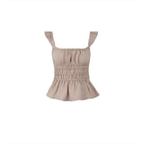 Solid Color Design Small Sling Vest Women's Summer Hottie Wind Repair Slimming Tops Thin Top
