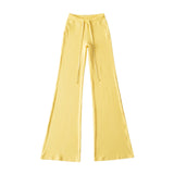 Laziness And Languids Are Thin And Thin On The Basis Of Low-Waist Micro-Racleous Trousers New Thin And High-Waisted Trousers