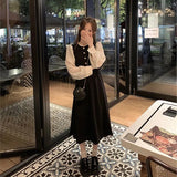 French Bubble Long-Sleeved Dress Women's 2026 Autumn Dress New Famous Temperament Design Hepburn Style Long Dress
