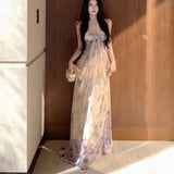 Holiday Style Design Feel Widdae Around The Heartbreak Flower Shoulder Sling Dress Dress Beautiful Fairy Dress Girl Summer