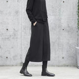 Wool Wide Leg Pants Women Autumn And Winter New Nine-Point Original Design Hairy Pants Loose Fashion Thin Temperament Skirts