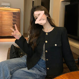 2026 Spring And Autumn New Short Small Fragrant Coat Female High-Grade French Fried Street Temperament Button-On-Up Dress Woman