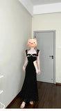French Tea Collar Lace Lotus Edges Banded Dress Dress Women's Summer 2025 New Back-To-Back Dress