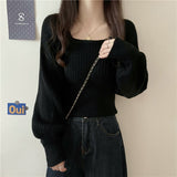 Knitted Bottom Shirt Women's Autumn And Winter 2026 New In The New Air With Low-Necked Long-Sleeve Tops To Put On The Head Sweater Winter