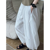 Summer Japan And South Korea New Large-Size Loose Lantern Trousers Women's Design Wide Leg Pants Cotton Trousers