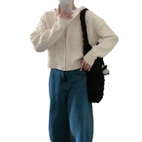 LEKA Korean Version Of The Jasmine Hooded Zip Knitted Cardigan 2026 Autumn And Winter New Women's Short Sweater Coat Top