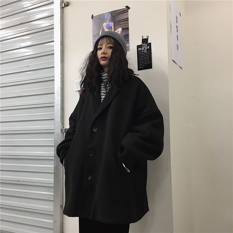 Hairy Suit Coat Female Coat Autumn And Winter Small Hepburn Couple Couple Coat
