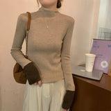 KANING Half-High Collar Knitting Bottom Women 2026 Autumn And Winter New High-End Feeling Thin Inside Sweater Bottom