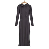 Spice Girls Autumn And Winter Bottom Grip Zip Hooded Long Sleeves To Keep Warm Waist Fishtail Skirt