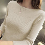 2026 New Sweater Bottom Shirt Women In The Spring And Autumn New Bunny Knitting Shirt