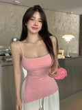 Sexy Hottie Sleeveless Sling Vest Women's Summer Dress With Breast Cushions