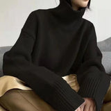 KANING Basic High-Necked Hooded Sweater Women's New Loose Lazy Wind Bottoming Shirt In Autumn And Winter 2026