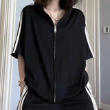 Large-Size Fat MM Sports Suit Women's Summer 2025 New Loose Design Sense Age-Sensitive Fashion Casual Two Sets Of Women