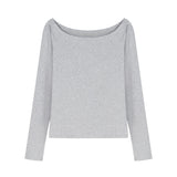 Zhang Jingyi Star With The Same Oblique Shoulder Short-Sleeved Female Open-Shoulder T-Shirt Summer Pure Hot Girl Loose Black Shoulder