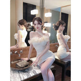 French Temperament Pure-Temperate Tective Dress Women's Autumn And Winter New Design Feel Tight-Backed Ass Short Skirt