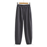 Spice Girl Purple Casual Swear Girl Ins Tide Spring And Autumn Broad Legs Loose Thin Jazz Sweatpants Small