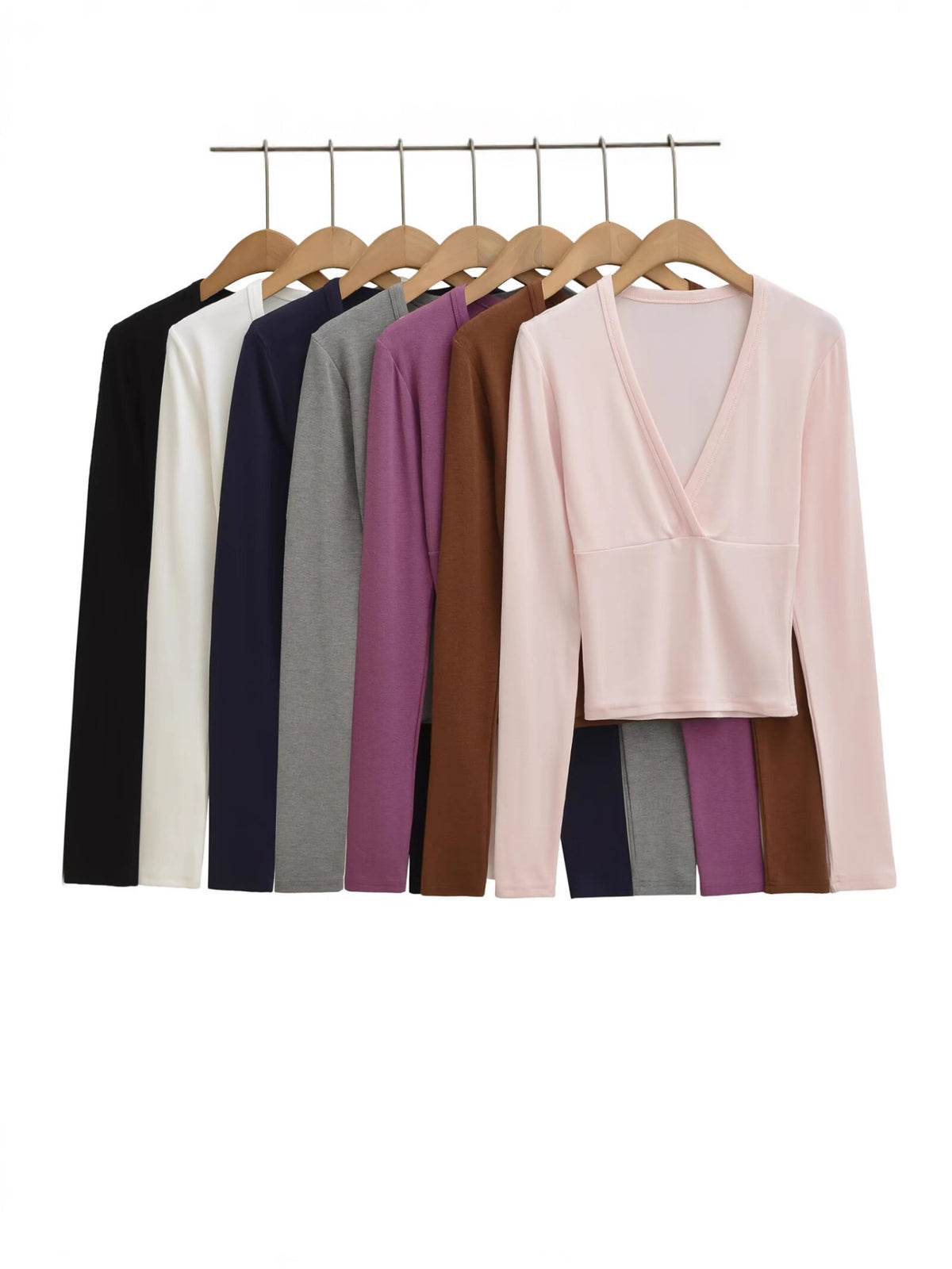 Pure Wind Cutting Line Cashmeal Blouse Slimming Shirt Design Sense Niche Top