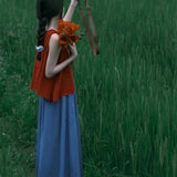 Korean Wears A Complete Set Of Dopaminesen Girl Sling With A Joint Dress Set 2025 New Women's Summer