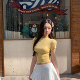 2026 New Gentle T-Shirt Girl Slimming Temperament Commuting Niche Design Sense Korean Women's Top