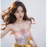 Sweet Babes Sexy Hanging Neck Sling Vest Women Summer New Design Sense Slimming Slimming Clothes