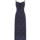 Korean Version Of The Early Autumn Sling Can Be Adjusted Pure Flowers Knitted Dress Women's Summer Thin Sling Skirt Two Sets