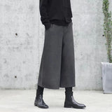 Wool Wide Leg Pants Women Autumn And Winter New Nine-Point Original Design Hairy Pants Loose Fashion Thin Temperament Skirts