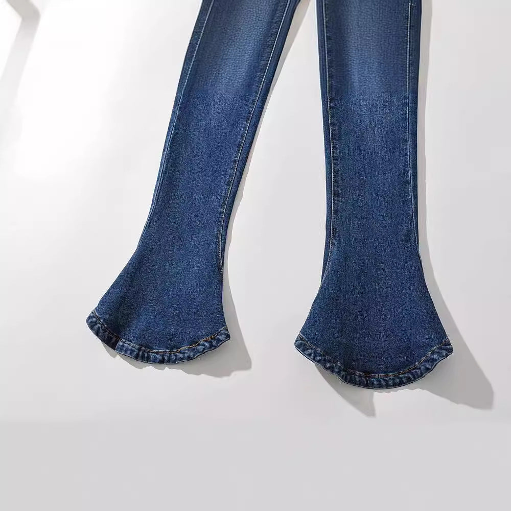 Spice Girls Spring New Super-Scinated Long Lane Horseshoe Trousers
