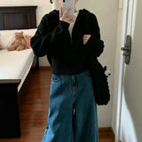 LEKA Korean Version Of The Jasmine Hooded Zip Knitted Cardigan 2026 Autumn And Winter New Women's Short Sweater Coat Top