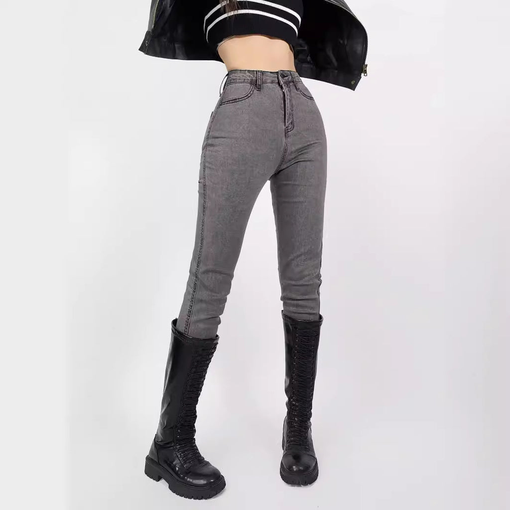 Summer High Elastic Thin Model Of Low-Footed Pencil Pants Raised Hips Thin