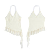 Summer New Hottie Suit Women Long Sleeve Knitted Jersey Jersey T-Shirt + Lace Inside Vest Two Sets