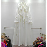 Australian Fashion High-End Feel Dress 2025 New Fashion Flower Splicing Taf Design Long Leaf Dress