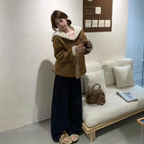 Autumn And Winter Plush Velvet Fur Hair One Big Look Thick Coat Winter Small Thick Cotton Coat Winter