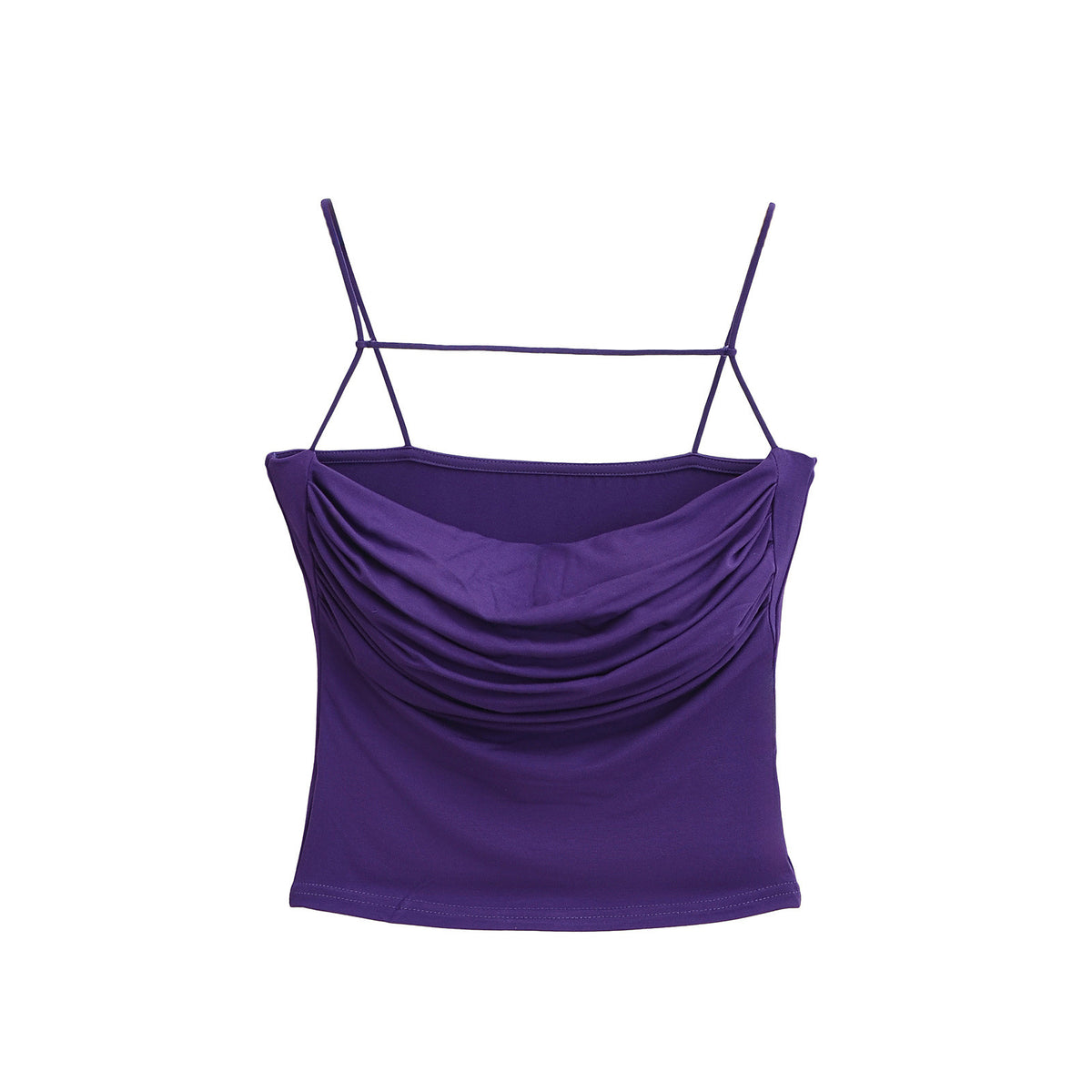 Sexy Folded Bra Pad Small Vest Women's New Elastic Sling Belt Short Top