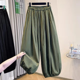 Fashion Workwear With Loose Waist Lantern Pants Women's Summer Loose Thin Legs Leisure Wind Strands Harlan Trousers