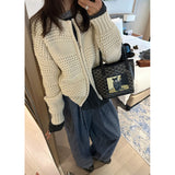 KANING Vintage Heavy-Knit Sweater Coat Women 2026 Autumn And Winter Loose Thick Zipper Knitted Open Shirt