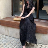 French Light Luxury Temperament Vest With A Collar Dress With A New Design For Women's Summer With A Loose-Render A-Word Dress