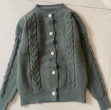Korean Version Of The Gentle Mahjong Sweater Women's Coat 2026 Autumn And Winter New Loose Soft-Creative Knitted Cardigan Women's Clothing Trend